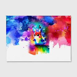 Холст прямоугольный Акварельный пикачу - живопись, цвет: 3D-принт — фото 2