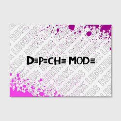 Холст прямоугольный Depeche Mode rock legends: надпись и символ, цвет: 3D-принт — фото 2