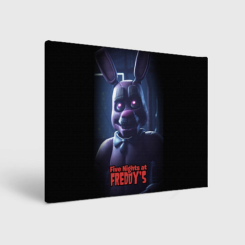 Картина прямоугольная Five Nights at Freddys Bonnie / 3D-принт – фото 1