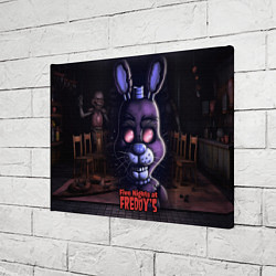 Холст прямоугольный Five Nights at Freddys Bonnie, цвет: 3D-принт — фото 2