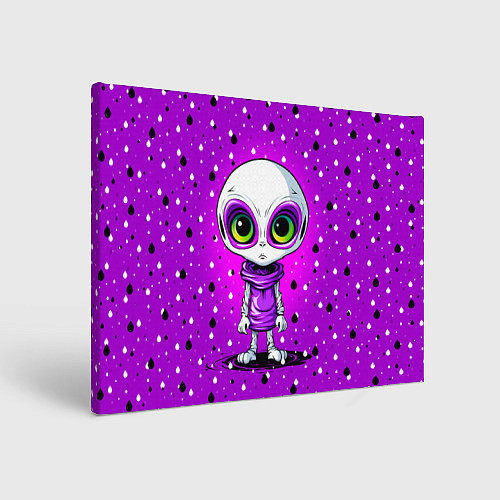 Картина прямоугольная Alien - purple color / 3D-принт – фото 1