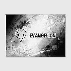 Холст прямоугольный Evangelion glitch на светлом фоне: надпись и симво, цвет: 3D-принт — фото 2