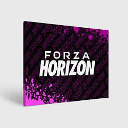 Холст прямоугольный Forza Horizon pro gaming: надпись и символ, цвет: 3D-принт