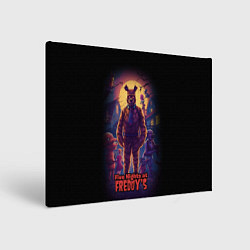 Холст прямоугольный Five Nights at Freddys horror, цвет: 3D-принт