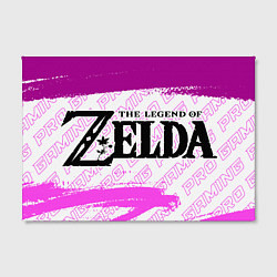Холст прямоугольный Zelda pro gaming: надпись и символ, цвет: 3D-принт — фото 2