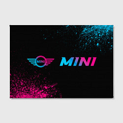 Холст прямоугольный Mini - neon gradient: надпись и символ, цвет: 3D-принт — фото 2