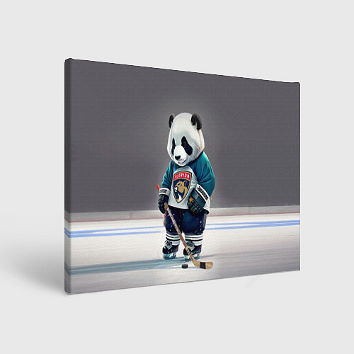 Картина прямоугольная Panda striker of the Florida Panthers / 3D-принт – фото 1
