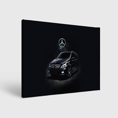 Картина прямоугольная Mercedes black / 3D-принт – фото 1