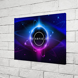 Холст прямоугольный Starfield space logo, цвет: 3D-принт — фото 2