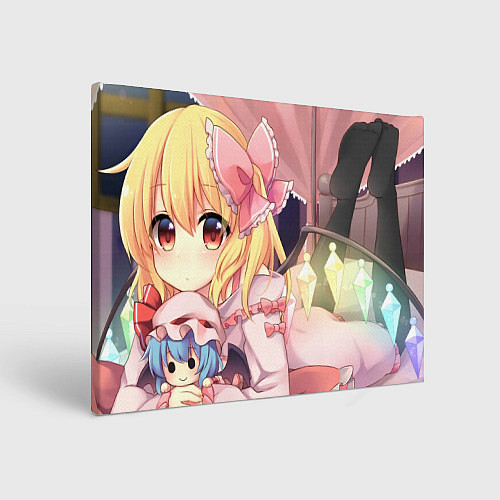 Картина прямоугольная Touhou Project Flandre Scarlet Cute / 3D-принт – фото 1
