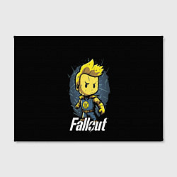 Холст прямоугольный Fallout boy, цвет: 3D-принт — фото 2