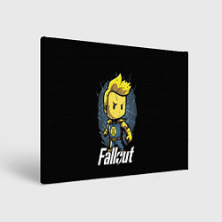 Холст прямоугольный Fallout boy, цвет: 3D-принт