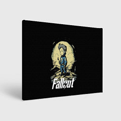 Холст прямоугольный Fallout boy, цвет: 3D-принт