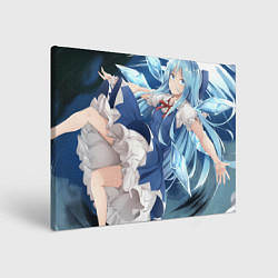 Холст прямоугольный Touhou Project Cirno Чируно, цвет: 3D-принт