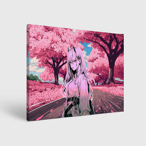 Картина прямоугольная Пауэр - Человек бензопила / 3D-принт – фото 1