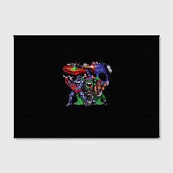 Холст прямоугольный Гонки под рок-н-ролл, цвет: 3D-принт — фото 2