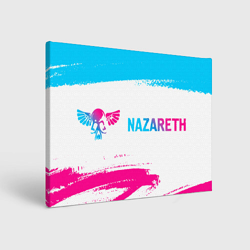 Картина прямоугольная Nazareth neon gradient style: надпись и символ / 3D-принт – фото 1