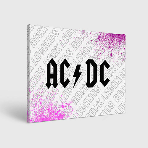 Картина прямоугольная AC DC rock legends по-горизонтали / 3D-принт – фото 1
