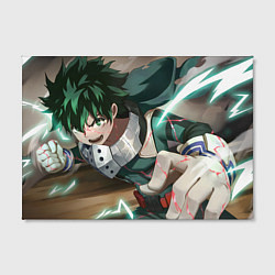 Холст прямоугольный Моя геройская академия Midoriya Izuku, цвет: 3D-принт — фото 2
