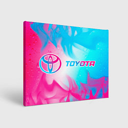 Картина прямоугольная Toyota neon gradient style по-горизонтали