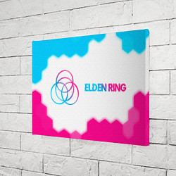Холст прямоугольный Elden Ring neon gradient style по-горизонтали, цвет: 3D-принт — фото 2