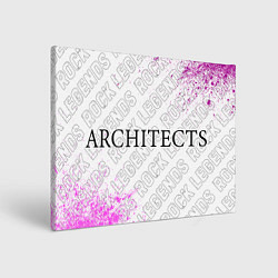 Холст прямоугольный Architects rock legends по-горизонтали, цвет: 3D-принт