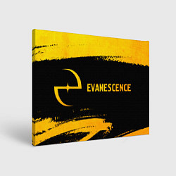 Холст прямоугольный Evanescence - gold gradient по-горизонтали, цвет: 3D-принт