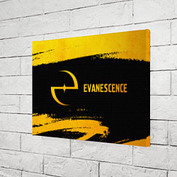 Холст прямоугольный Evanescence - gold gradient по-горизонтали, цвет: 3D-принт — фото 2
