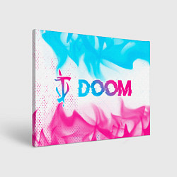 Картина прямоугольная Doom neon gradient style по-горизонтали