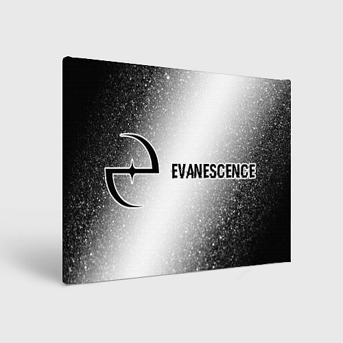 Картина прямоугольная Evanescence glitch на светлом фоне по-горизонтали / 3D-принт – фото 1