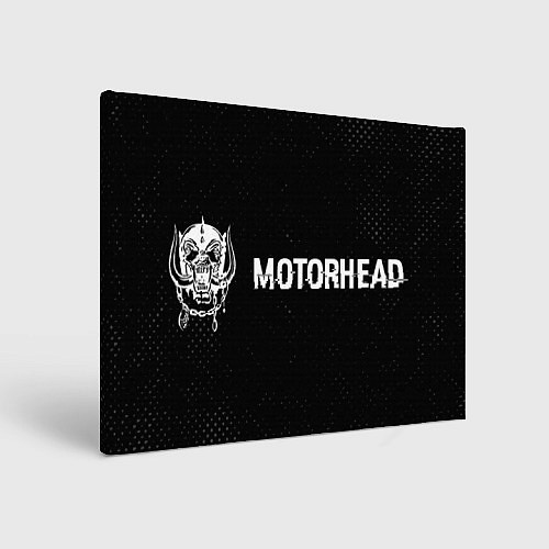 Картина прямоугольная Motorhead glitch на темном фоне по-горизонтали / 3D-принт – фото 1