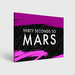 Картина прямоугольная Thirty Seconds to Mars rock legends по-горизонтали