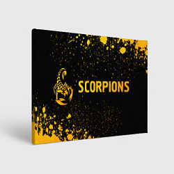 Картина прямоугольная Scorpions - gold gradient по-горизонтали