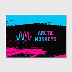 Холст прямоугольный Arctic Monkeys - neon gradient по-горизонтали, цвет: 3D-принт — фото 2