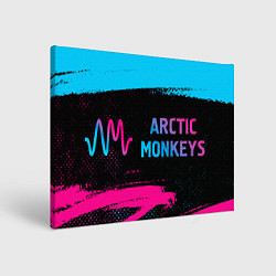 Картина прямоугольная Arctic Monkeys - neon gradient по-горизонтали