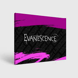 Холст прямоугольный Evanescence rock legends по-горизонтали, цвет: 3D-принт