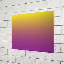 Холст прямоугольный Желто-фиолетовый градиент, цвет: 3D-принт — фото 2