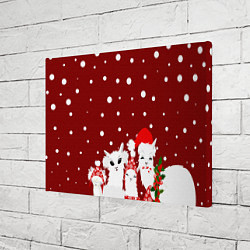 Холст прямоугольный Семья ламы, цвет: 3D-принт — фото 2