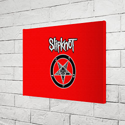 Холст прямоугольный Slipknot пентаграмма, цвет: 3D-принт — фото 2