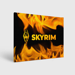 Картина прямоугольная Skyrim - gold gradient по-горизонтали