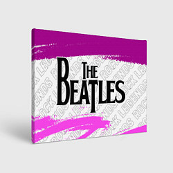 Холст прямоугольный The Beatles rock legends по-горизонтали, цвет: 3D-принт