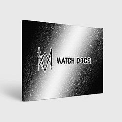 Картина прямоугольная Watch Dogs glitch на светлом фоне по-горизонтали