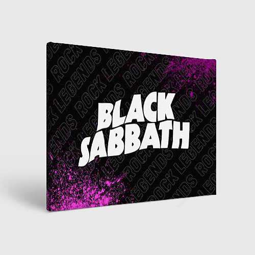 Картина прямоугольная Black Sabbath rock legends по-горизонтали / 3D-принт – фото 1