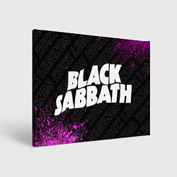 Картина прямоугольная Black Sabbath rock legends по-горизонтали