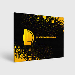 Холст прямоугольный League of Legends - gold gradient по-горизонтали, цвет: 3D-принт