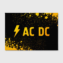 Холст прямоугольный AC DC - gold gradient по-горизонтали, цвет: 3D-принт — фото 2