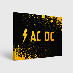 Картина прямоугольная AC DC - gold gradient по-горизонтали