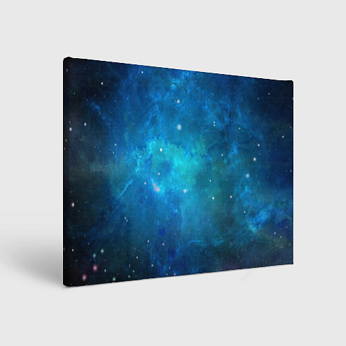 Картина прямоугольная Голубой космос / 3D-принт – фото 1