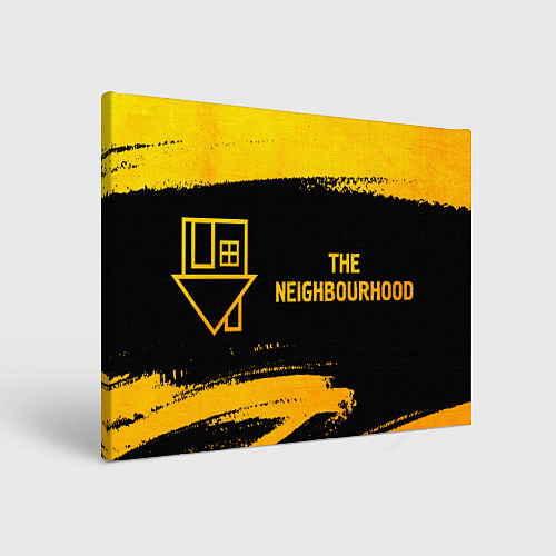 Картина прямоугольная The Neighbourhood - gold gradient по-горизонтали / 3D-принт – фото 1