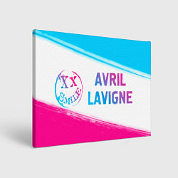 Картина прямоугольная Avril Lavigne neon gradient style по-горизонтали